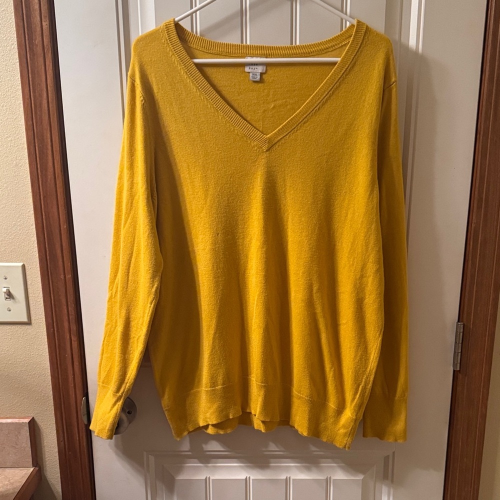 A New Day Mustard Knit Top